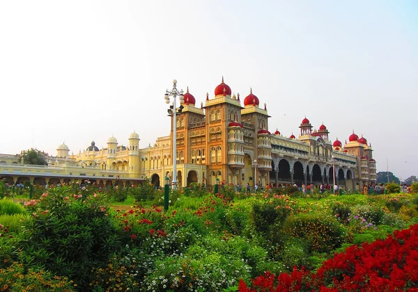 Mysore Palace and its ornate domes